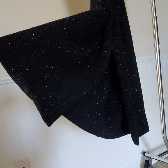 Dress  Jessica McClintock  backless black sleeveless sheer sz 7 Gunne Sax - Picture 4 of 12